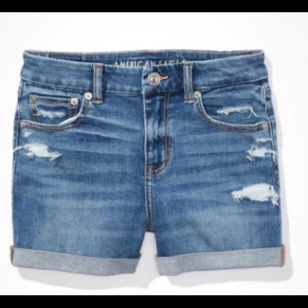 American Eagle Ne(X) Level curvy denim midi shorts -sz12